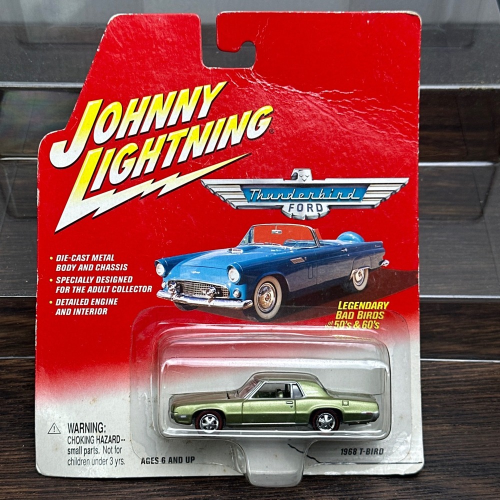 Johnny Lightning 1968 Ford T-Bird Legendary Bad Birds Diecast Green 455-01